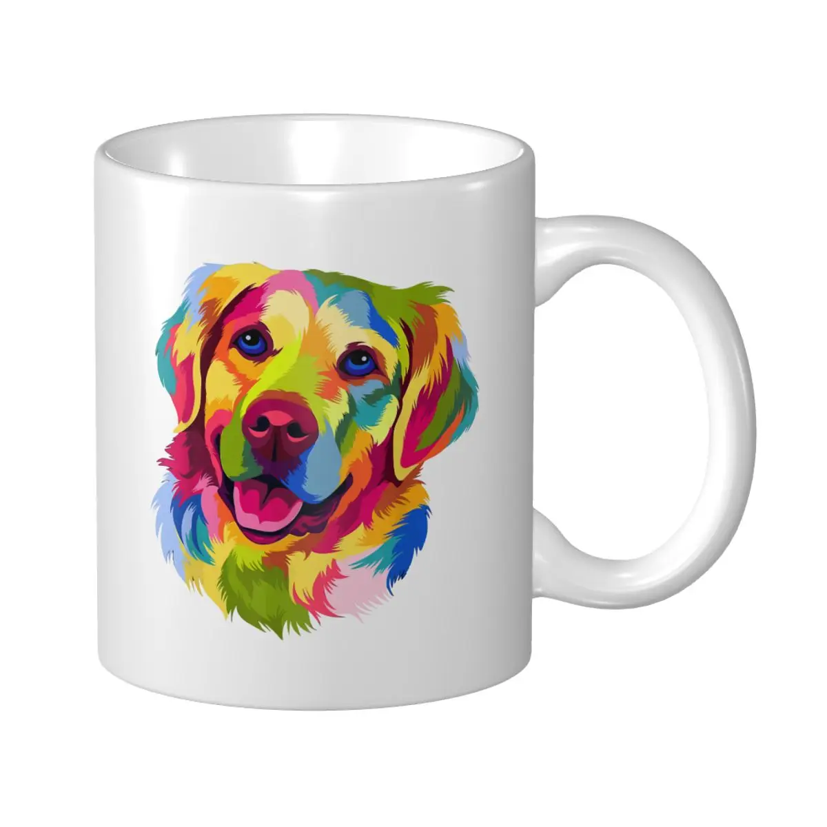 Mark Cup Mug Colorful Pop Art Golden Retriever Portrait Owner Coffee Mugs Tea Milk Water Cup Travel Mugs For Office Home