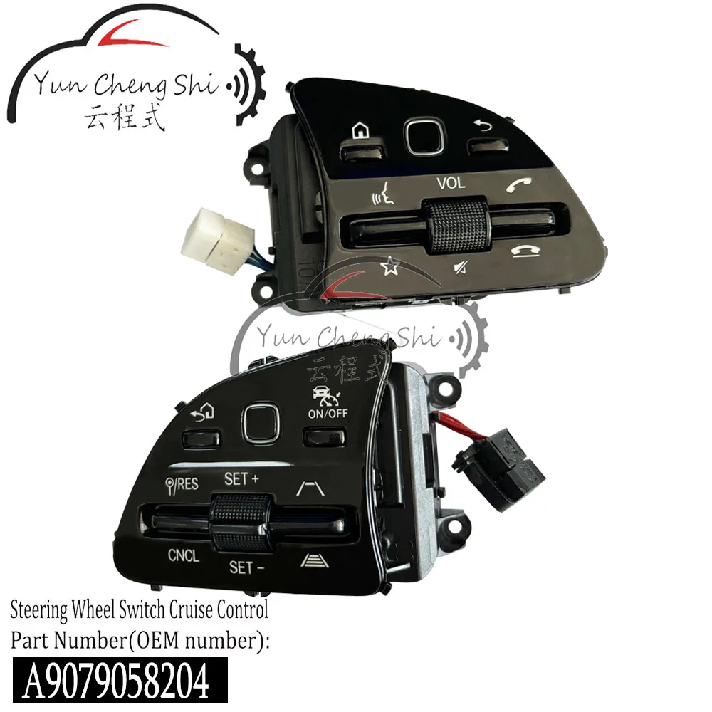 A9079058204 Multifunctional High Configuration Left Peptide Steering Wheel Button Used For Mercedes Benz