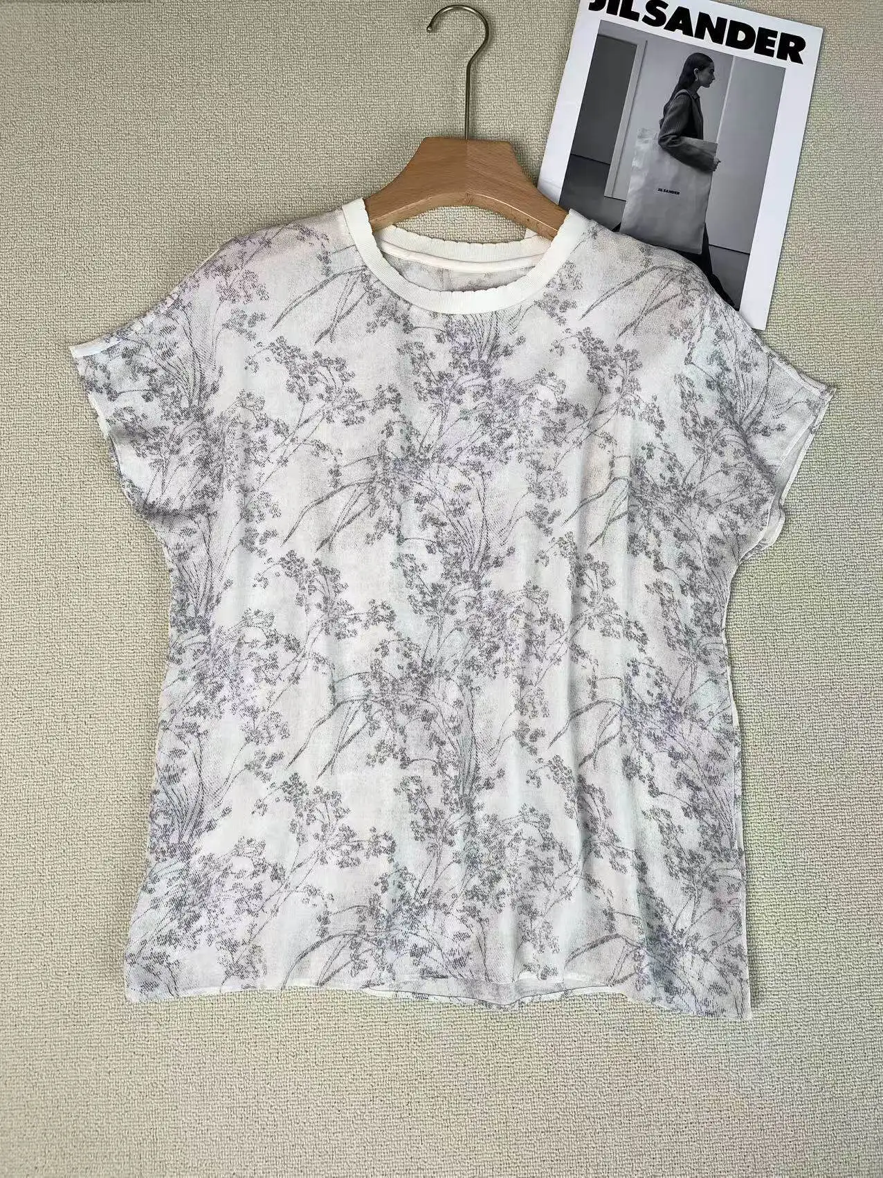 Summer 2026 Women's New High-end Printed Silk Top