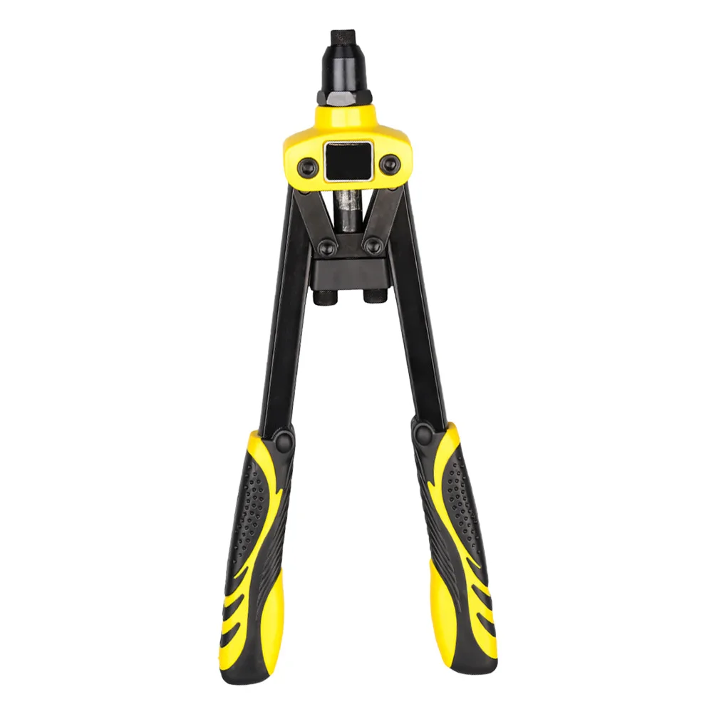 Manual Riveter Alloy Rivet Driver Hand Riveting Tool Labor-Saving Design Ergonomic Handle Compact Size Practical Double Handle