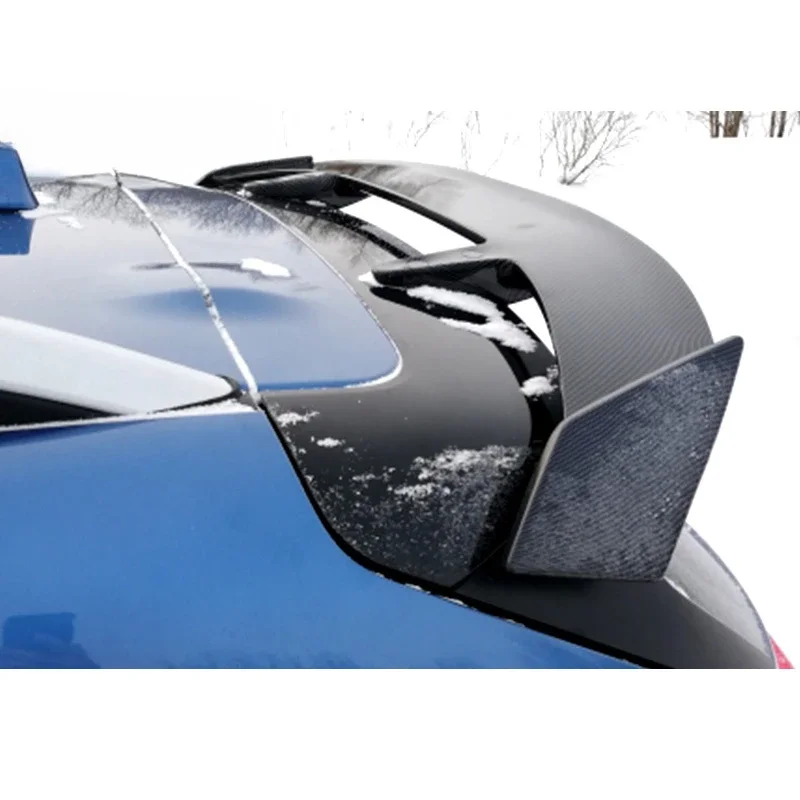 

New！ Roof Spoiler For Subaru XV 2013 - 2021 Year Type TE Carbon Surface Car Rear Trunk Wing ABS material Refit Accessories