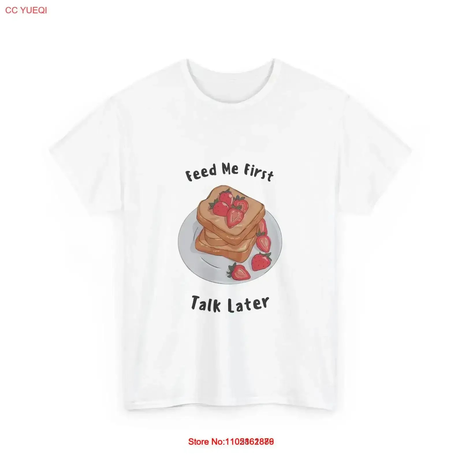 Feed Me First T Shirt Funny Foodie Quality Cotton Casual Wear vintage Washed streetwear Top For Everyday Breathable vintage