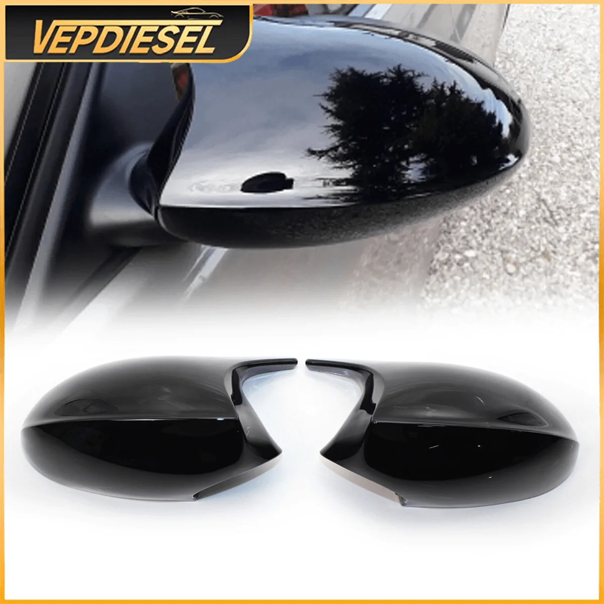 

Rear Wing Mirror Cover Cap 51167135097 51167135098 For BMW E81 E82 E87 E88 E90 E91 E92 E93 PRE-LCI Gloss Black Car Exterior Part