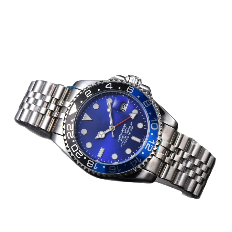 2025, automatische mechanische Herrenuhr, Edelstahlband, Saphirglas, wasserdicht, Business-Casual, leuchtend, Automatikaufzug