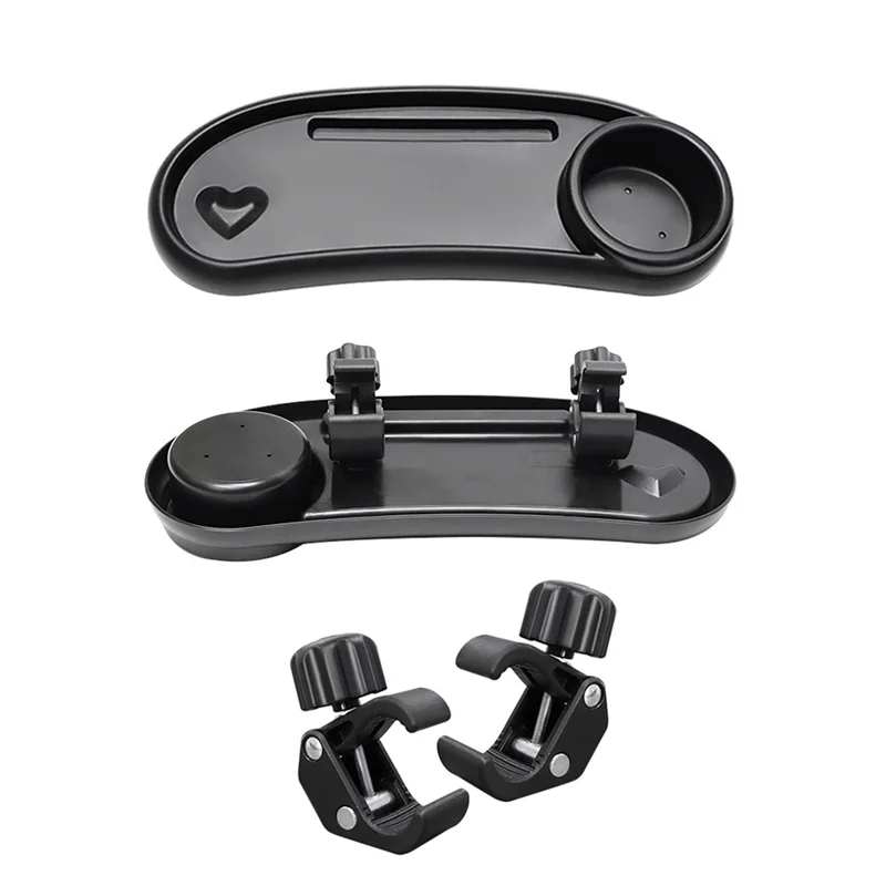 AS96-3 In 1 Stroller Cup Holder Antislip Universal Stroller Tray Stroller Snack Catcher And Drink Holder Stroller Accessories