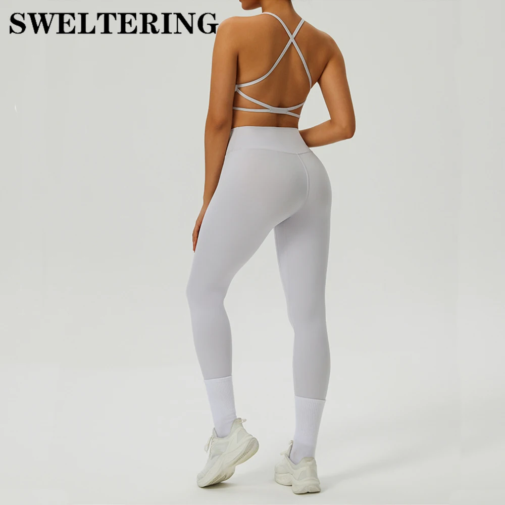 

2PCS Yoga Set Gym Fitness Suit Sports Set Women Sports Bra High Waist Leggings Sportswear Workout Tracksuit Female Athletic Wear
