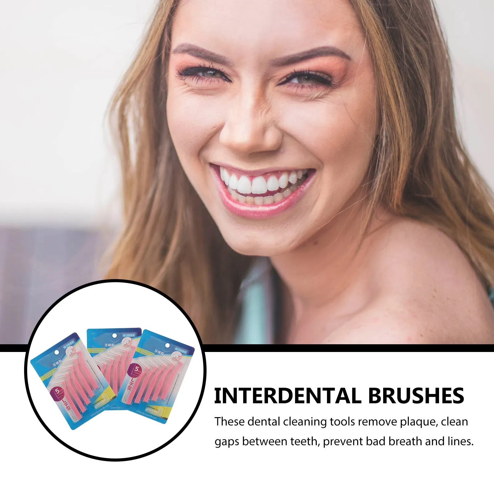 Interdental Brushes 15 Pack Portable Dental Floss Picks for Tight Spaces Deep Teeth Cleaning and Gum Care