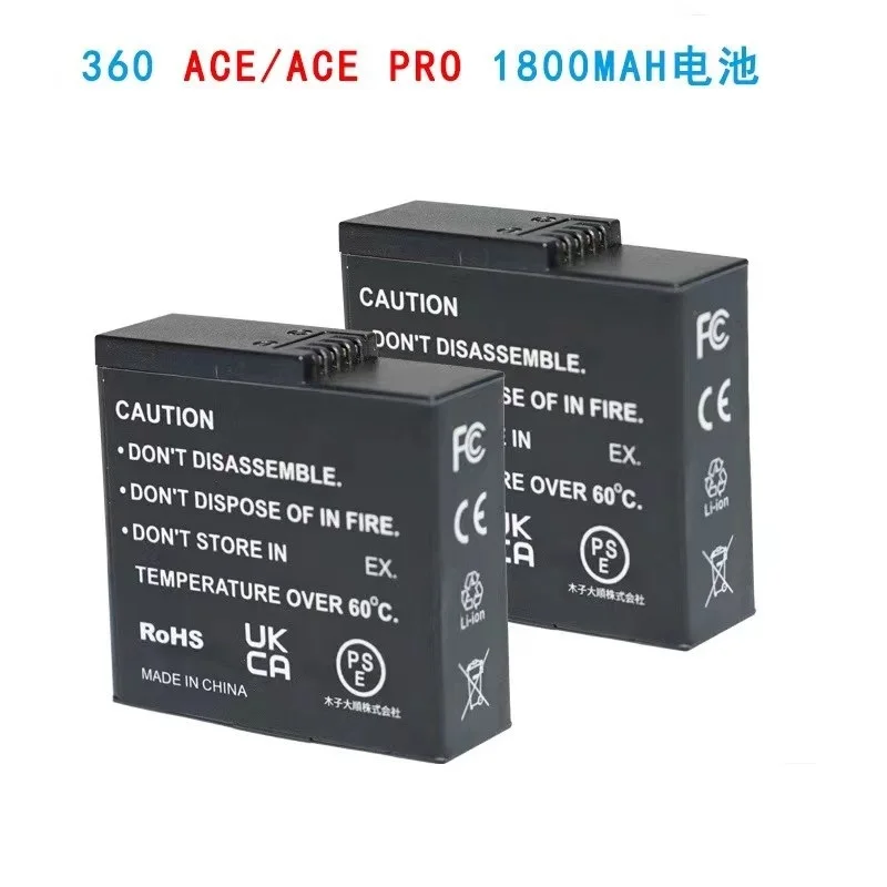 شاحن بطارية Insta ACE Pro-الأصلي ، 3 فتحات ، شاحن USB مزدوج ، ملحقات كاميرا بانورامية