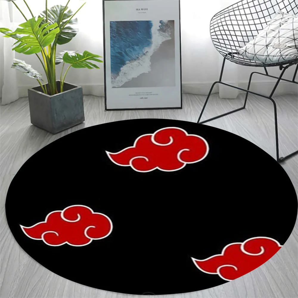 Round Carpet Xiangyun Graphic Printing Area  Living Room Bedroom Kitchen Anti-slip Mat  Entrance  tapete redondo