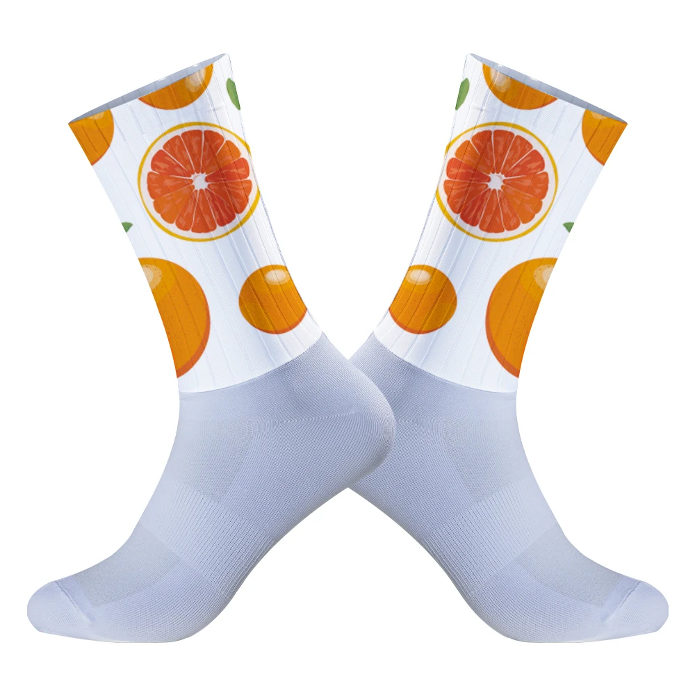 2024 neue Sommer Rad socken Fahrrad Anti-Rutsch-Silikon nahtlose Aero Socken