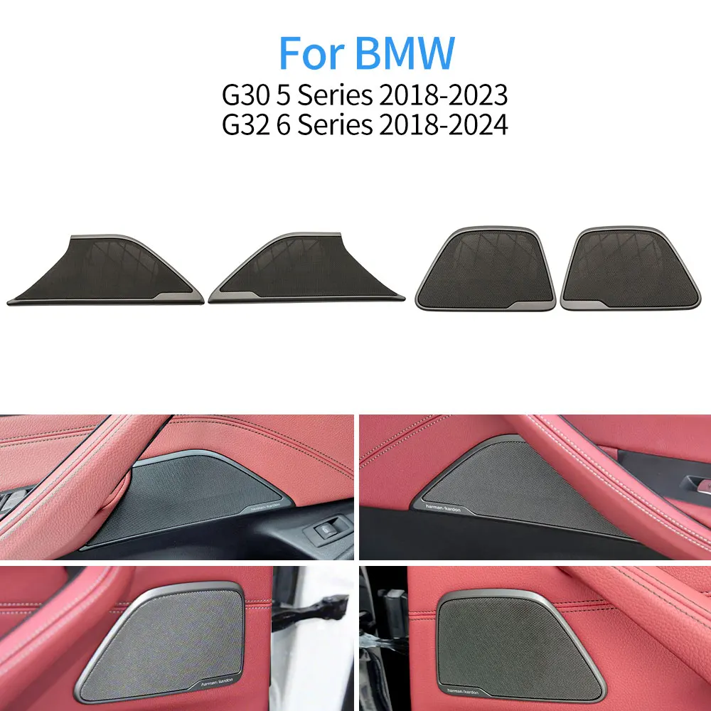 

Car Interior Door Horn Loudspeaker Cover Sound Audio Speaker Cover Accessory For BMW 5 6 Series G30 G32 523 525 528 530 535