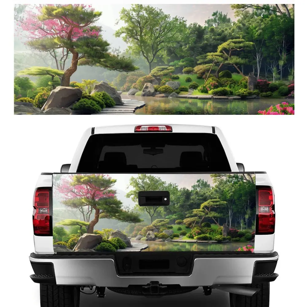 

Сад, зеленые деревья, пейзаж, принт, задний багажник автомобиля, защита Vinly, наклейка, автоаксессуары, украшение на капот, наклейка для внедорожного пикапа