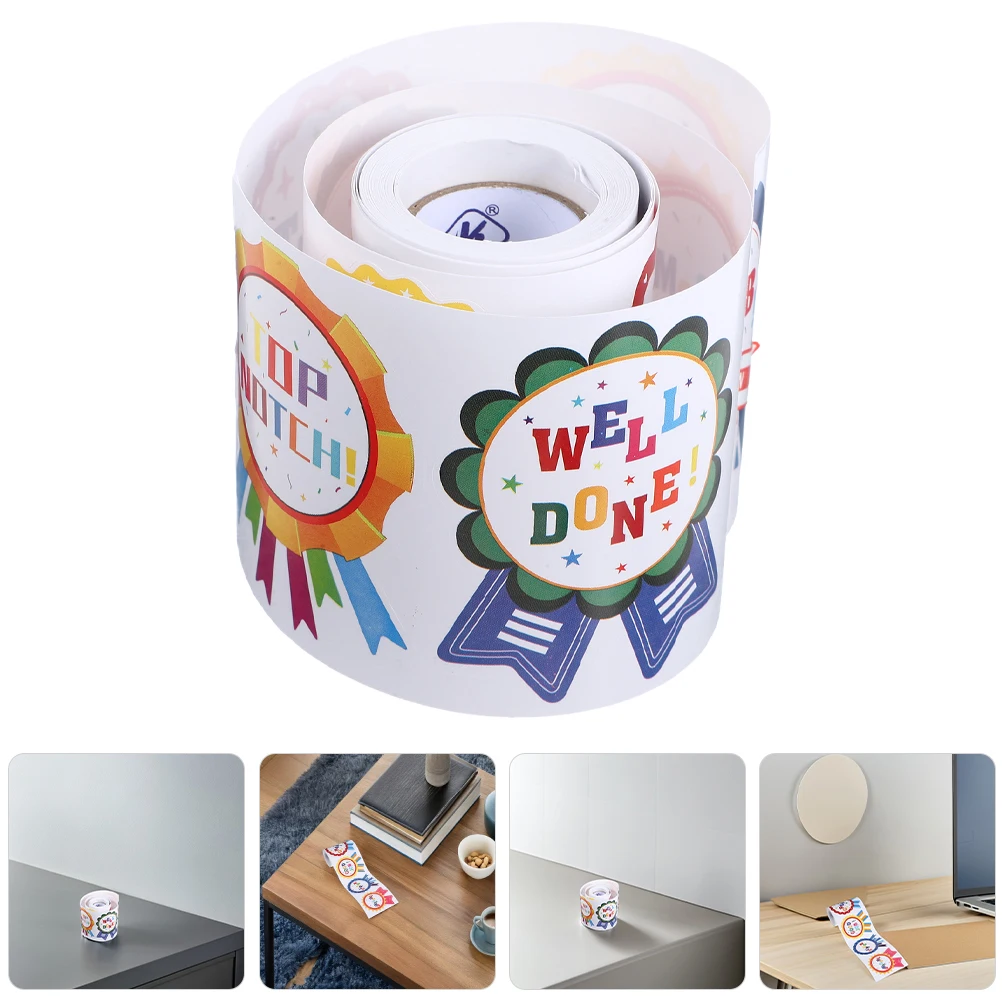 

2 Rolls Reward Kids Award Children Adhesive Badge Labels Motivational Preschool Kindergarten Boost Confidence Easy Remove Self