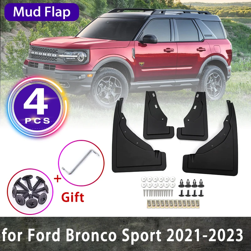 

For Ford Bronco Sport 2021 2022 2023 CX430 Mudguards Fender Flare Mud Flaps Guard Splash Fender Cover Car Front Rear Accessories