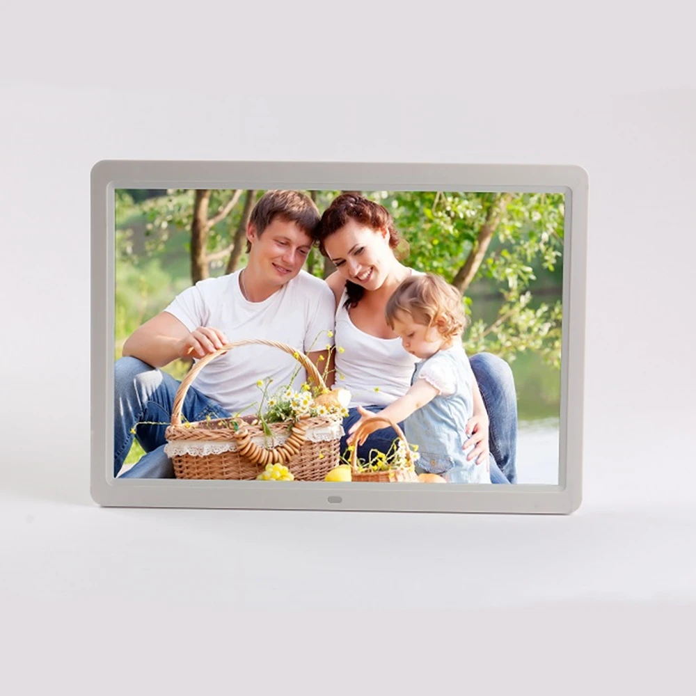 2022 Amazon hot selling 15 inch music video playing calendar double-sided screen art digital photo frame