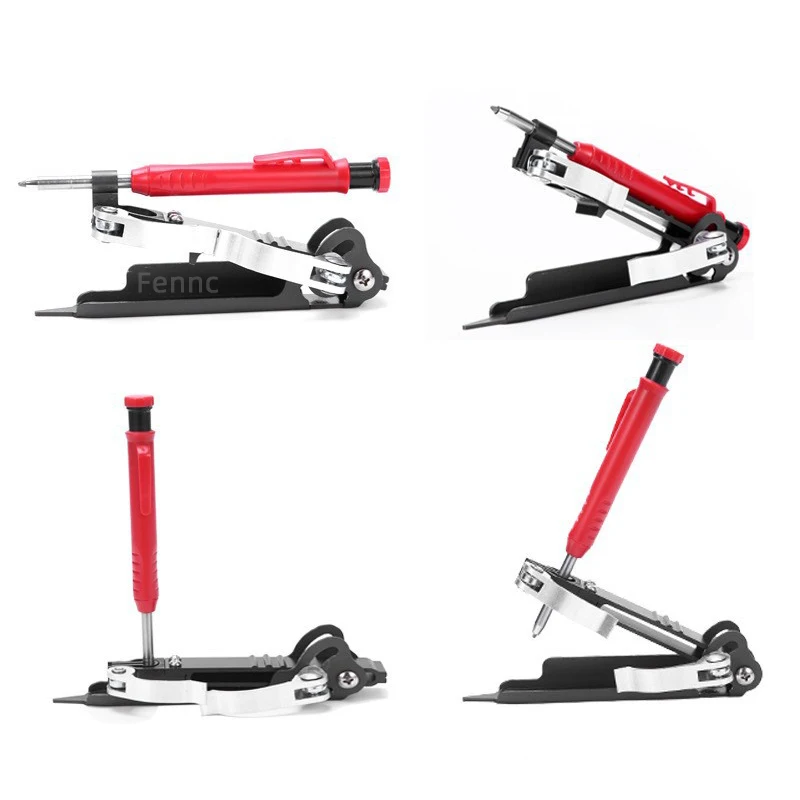 Herramienta de trazado multifunción, lápiz de construcción, herramienta de medición de línea de Graffiti DIY, herramienta de marcado ajustable para carpintería