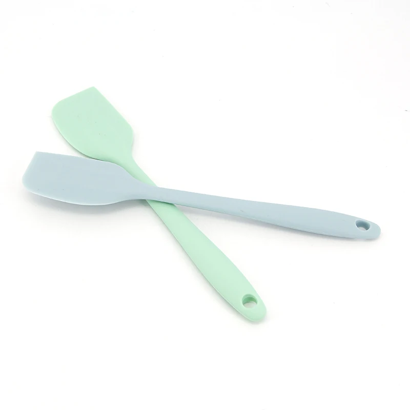 1pcs 21cm blue or green Small Food Grade Kitchen Baking Tools, Silicone Spatula, Cream Spatula For Baking Cooking