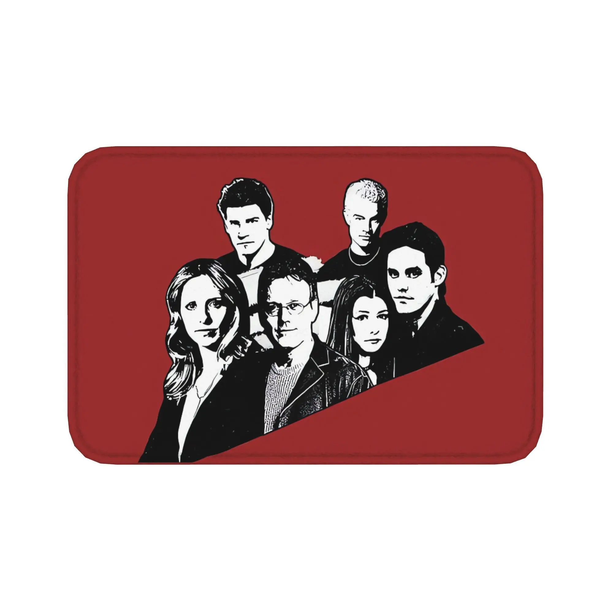 A Btvs Motif Cute Printed Flannel Rugs Floor Mats in Different Sizes