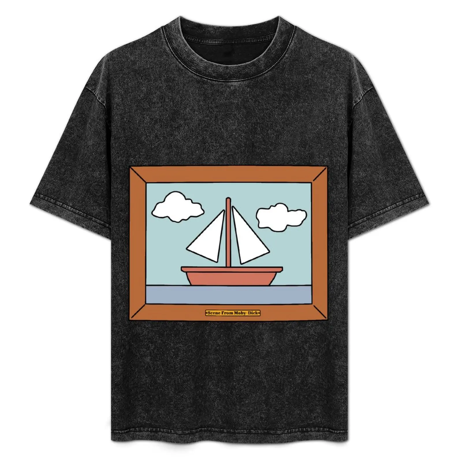 Scene From Moby-Dick T-Shirt shirts graphic oversizeds basketball graphic tees man clothes slim fit t shirts for men