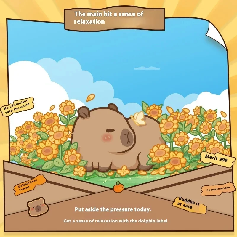 เมาส์ capybara ไร้สายน้ำหนักเบา2.4กรัมออปติคอลแมวน่ารักเมาส์เดสก์ท็อปแล็ปท็อปอุปกรณ์คอมพิวเตอร์เมาส์เล่นเกมส์