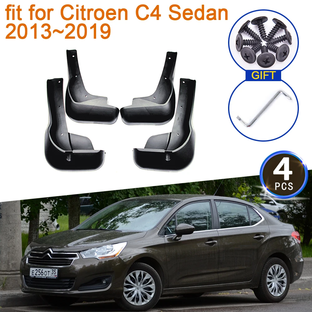 

Mudguard For Citroen C4 Sedan 2013~2019 Accessories 2014 2015 2017 2018 Mudflap Fenders Splash Guards Front Wheel Car Stying