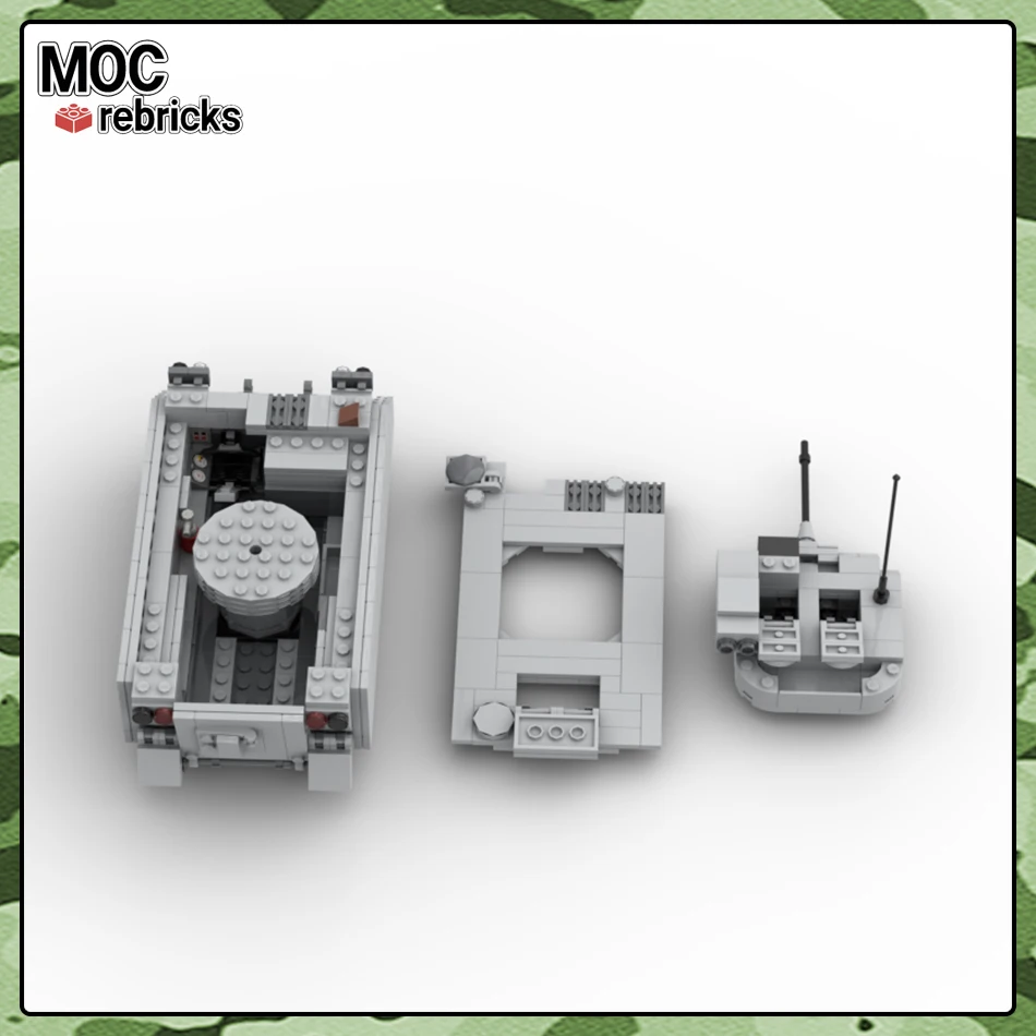 MOC Military Series M113 Armor US Army Infantry Fighting Vehicle Parts Set Building Block Model Kids Gift Educational Toys