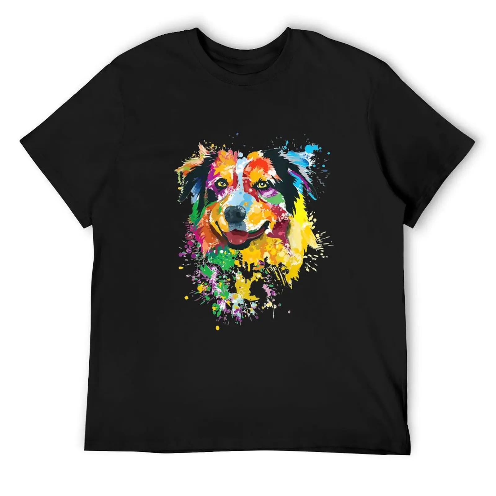 

Australian Shepherd Gift For Aussie Mom Australian Shepherd T-Shirt sweat Short sleeve tee tops Short sleeve tee men