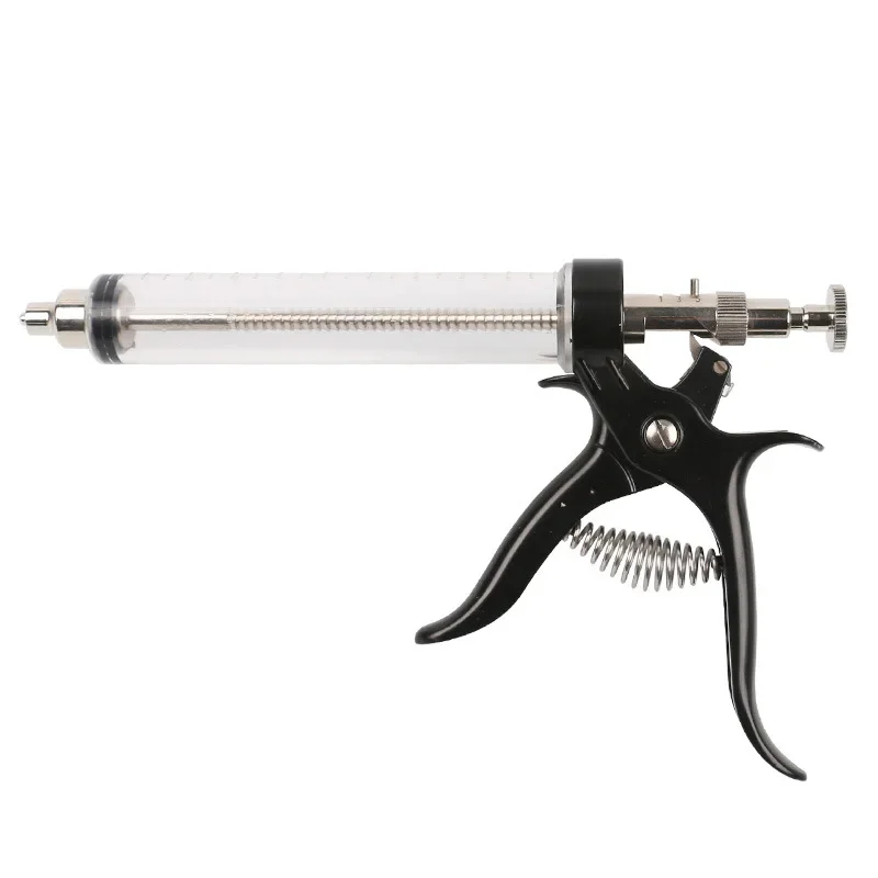 

50ml rod continuous syringe for veterinary animal breeding equipment, veterinary pig, cattle, and sheep oil vaccine syringe B