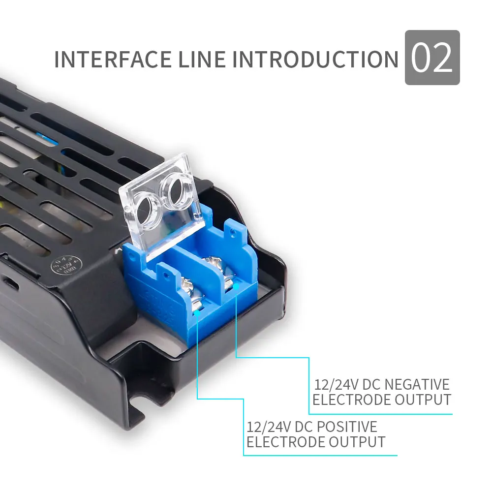 LED Transformer DC12V/24V 60W 100W 150W 200W 300W 400W LED Driver AC/DC Power Supply Converter for LED Strip Indoor Home Light