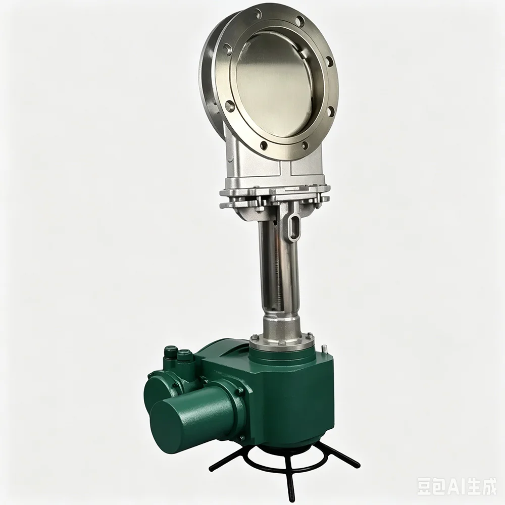 Industrial Flange Type Stainless Steel Electric Knife Gate Valve 6 Inch High Temperature for Slurry Sewage Pulp Mud Sand
