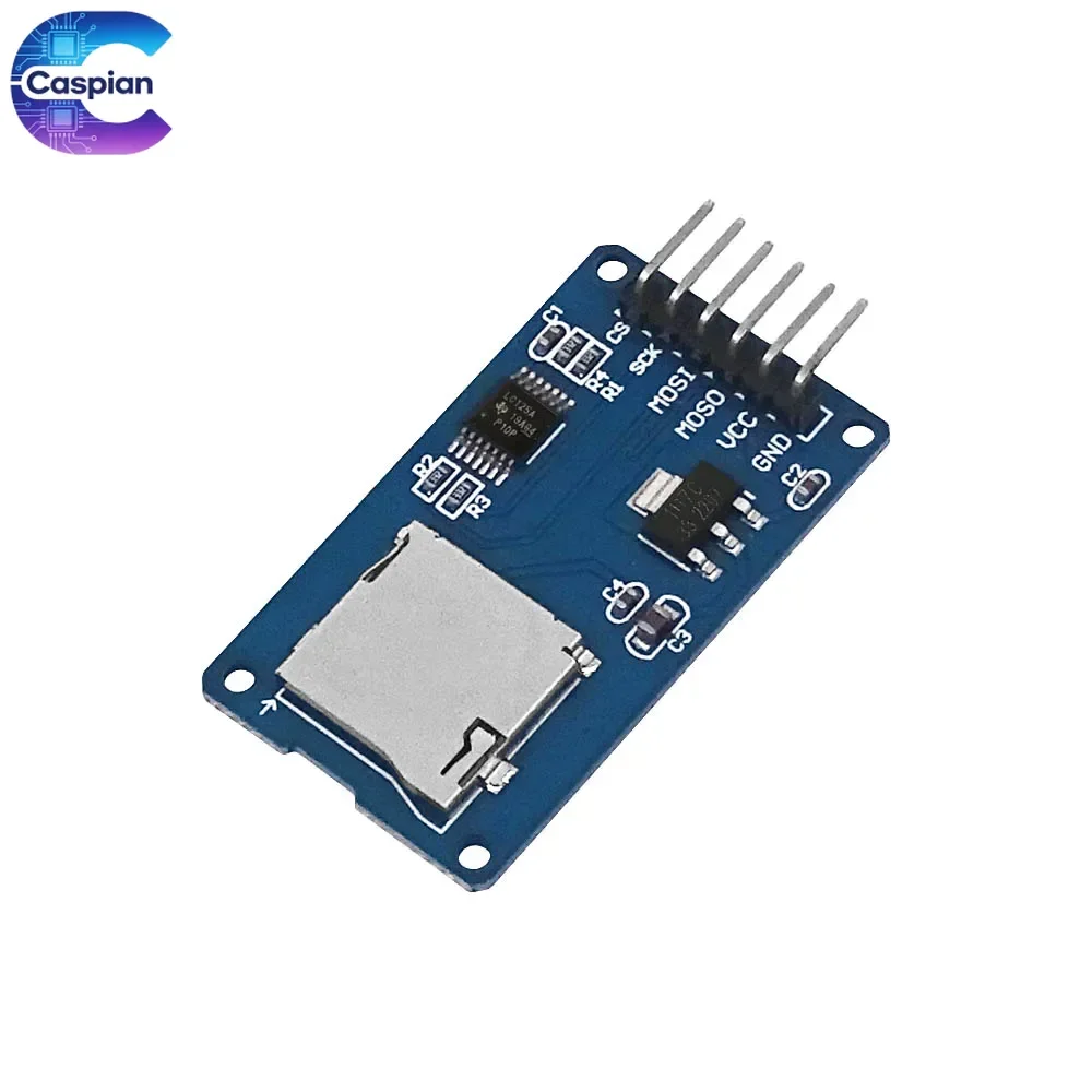 100Pcs Micro SD SDHC TF Card Reader Module SPI Interface Level Converter Chip High Speed for Arduino