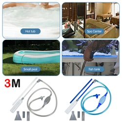 Hot Tub Vacuum Cleaner 10ft Swimming Pool Vacuum Cleaner Manual Handheld Spa Vacuum Cleaner with Strong Suction Fish Tank Cleane