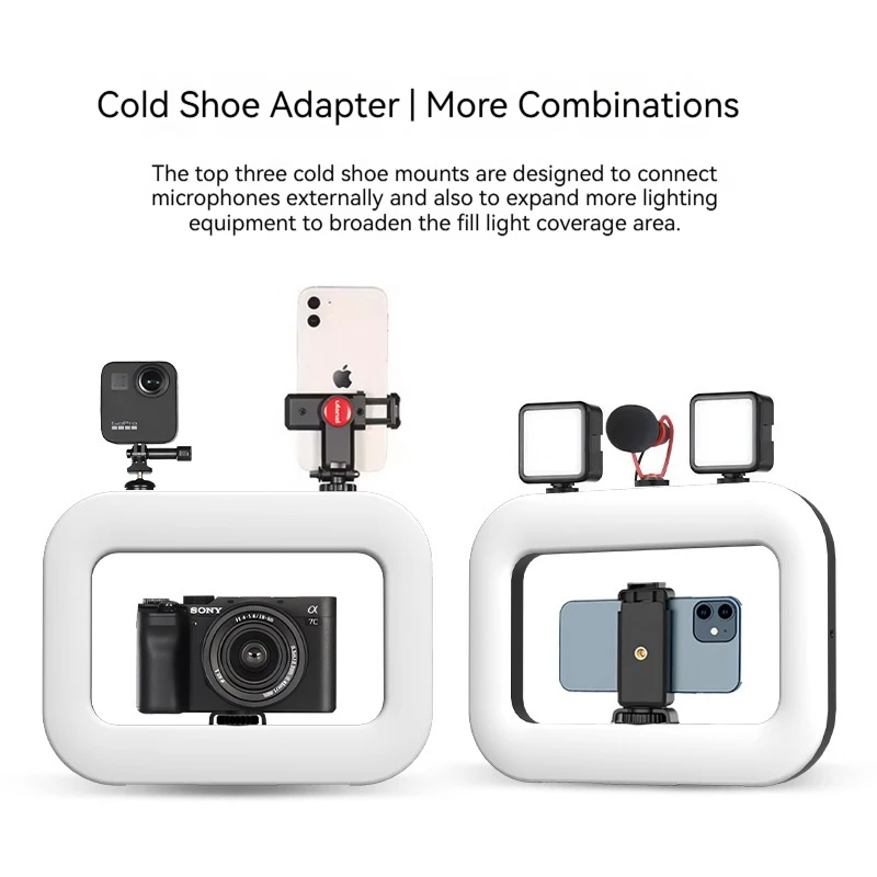 مصباح قفص أرنب قابل لإعادة الشحن، ضوء تعبئة محدد للبث المباشر في الهواء الطلق، مصباح تصوير الطعام، ضوء تعبئة الفيديو للتصوير الفوتوغرافي