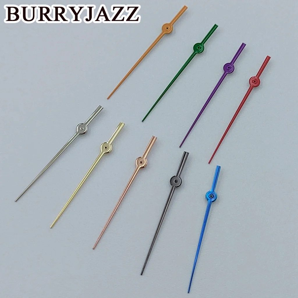 BURRYJAZZ NH35 NH36 NH38 7S26 7S36 jam tangan kedua perak emas mawar pistol hijau biru merah ungu oranye tangan kedua