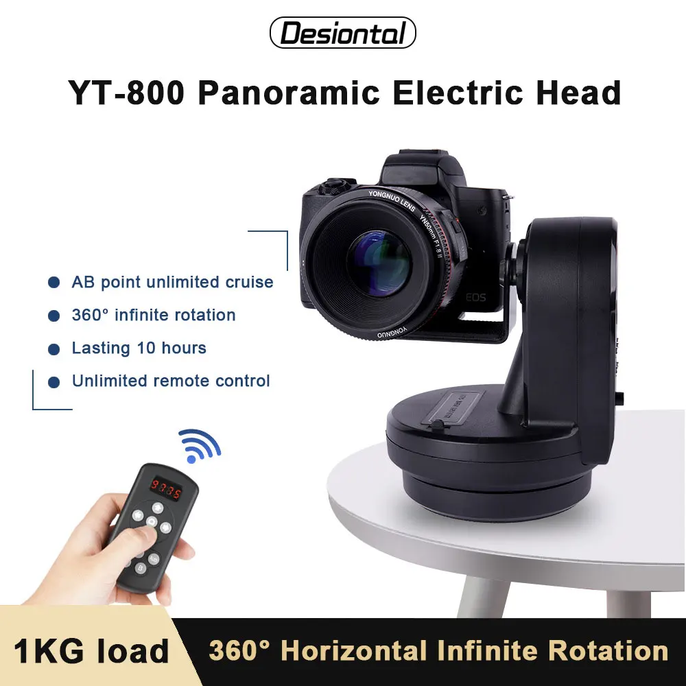 Desiontal New YT800 E lectric PTZ Mobile Phone Micro Single Remote Control 360° Panoramic Shooting Thermal Imaging Stabilizer