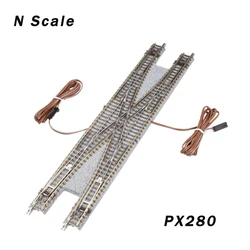 N Scale 1/160 Railway Train Track Toys PX280 Brand 1247 Double Crossing Track Turnout for Diorama 1PC