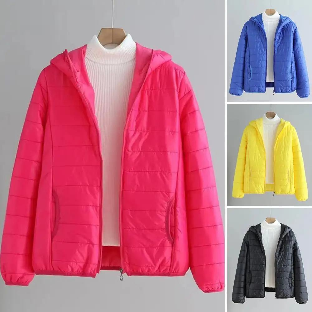 2024 novo inverno feminino doce cor para baixo jaquetas de algodão leve à prova de vento com capuz quente outwear casaco puffer parkas