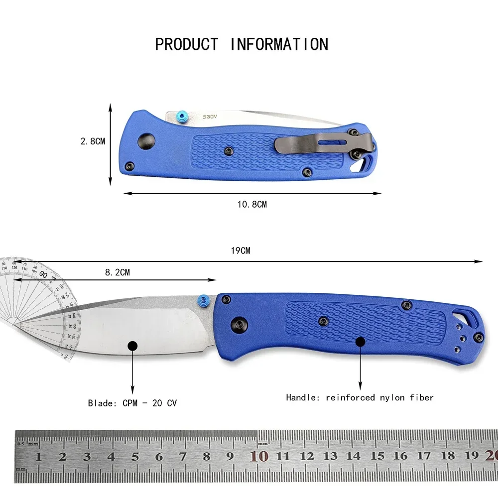 Multifunction Bugout 535 Pocket EDC Folding Knife S35V Blade Nylon Glass Fibre Handle Outdoor Hunting Tactical Camping Tools