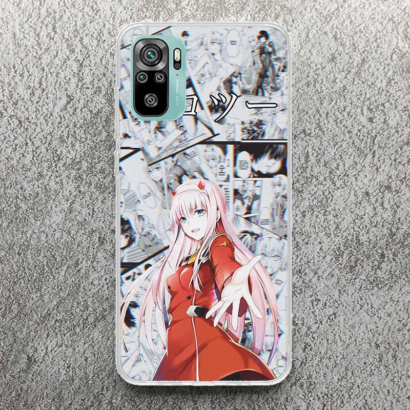 Darling In The FranXX Anime Phone Case For Xiaomi Redmi Note 13 12S 12 10 10S 11 11S 11E Pro Plus 11T 9 9S 9T 8 8T 7 Soft Silico