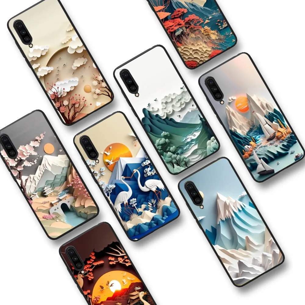 Creative Mountains And Rivers Phone Case For Xiaomi Mi 5X 8 9 10 11 12 lite pro 10T PocoX3pro PocoM3 Note 10 pro lite