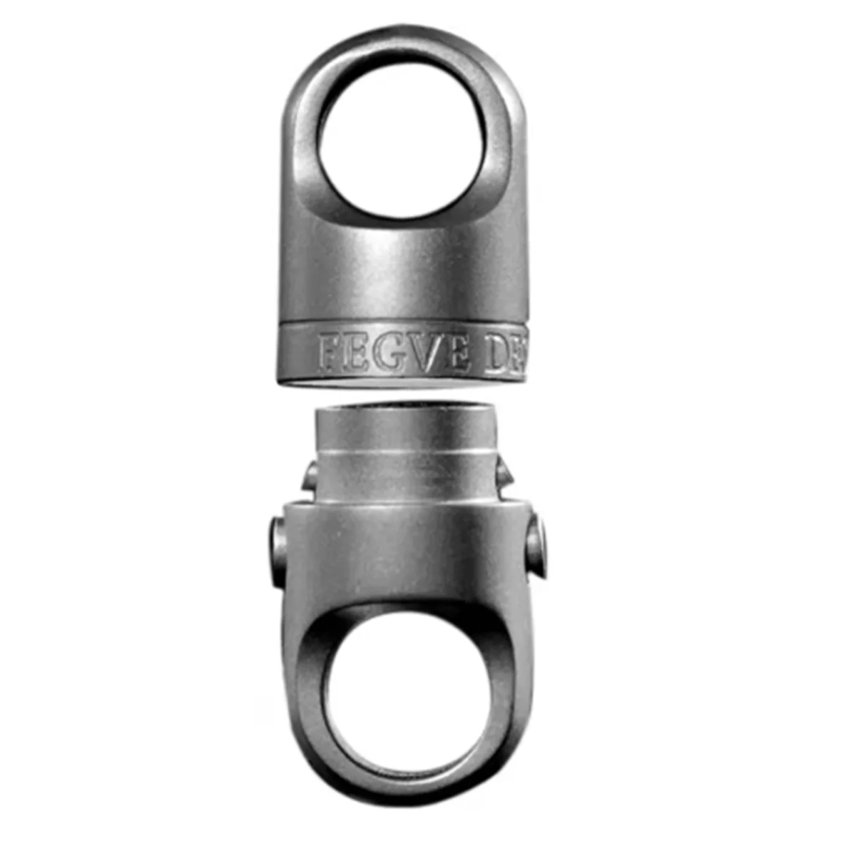 L67A プロチタン合金磁気吸引車のキーホルダーキーリング男性は 360 度回転することができます °   クイックリリースキーホルダープッシュプルバックル