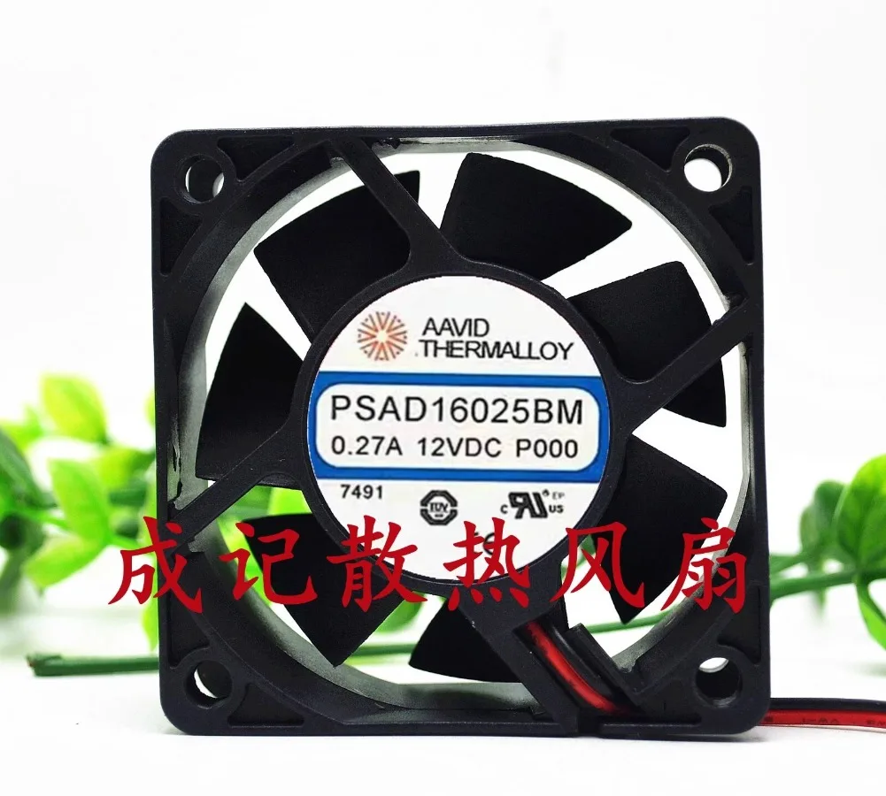 Для AAVID THERMALLOY 6025 PSAD16025BM DC12V 0.27A 2-проводной бесшумный вентилятор охлаждения