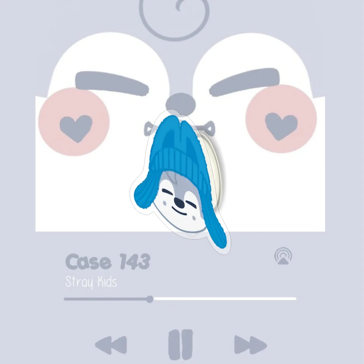 SKZOO الضالة الاطفال جديد الاكريليك الكرتون الرمزية الهاتف وسادة هوائية تلسكوبي قوس أنيمي الحيوان جراب هاتف قوس الملحقات هدية