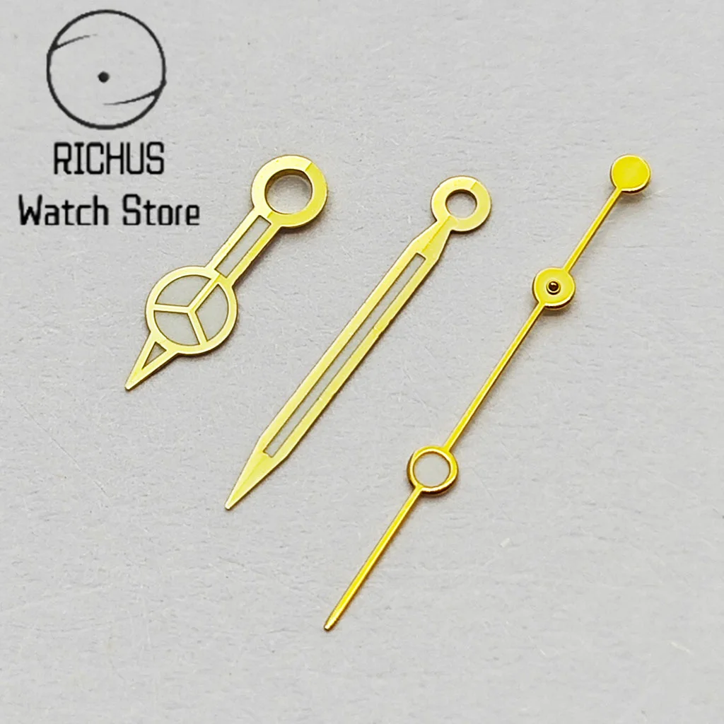 RICHUS NH35 Hands Green Luminous Watch Hands Fit NH35 NH36 ETA 2824 2836 Miyota 8205 8215 Mingzhu DG2813 3804 Automatic Movement image 3