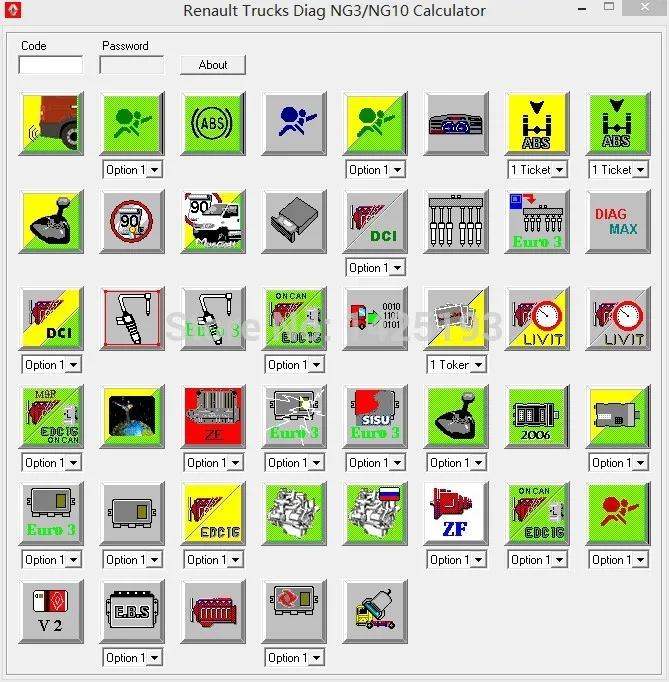 For RENAULT TRUCKS DIAG NG3/NG10 CALCULATOR V0.1 UNLOCK Unlimited Install