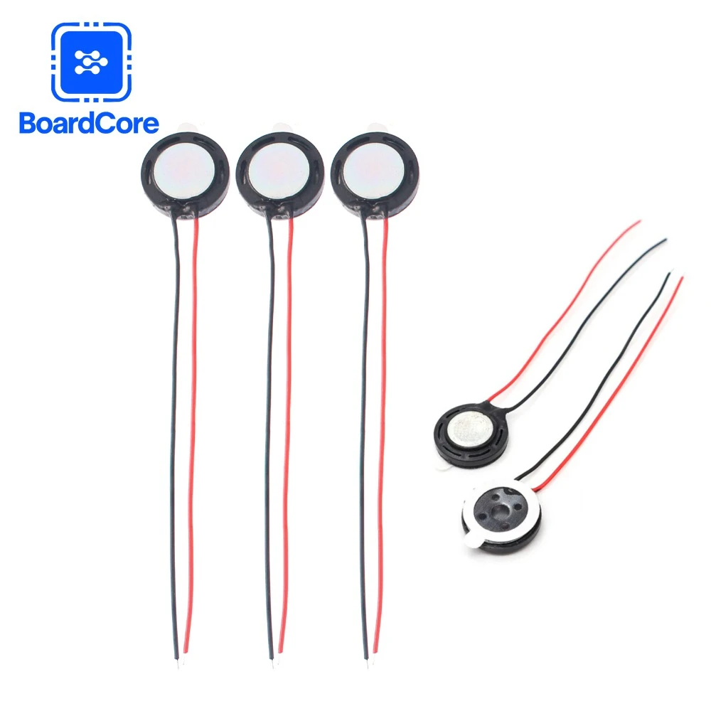 5PCS 13X3.5MM 8Ohm Wired Speaker Loudspeaker Set Round 1W 8Ohm Toy DIY Voice Broadcast Horn Loudspeaker