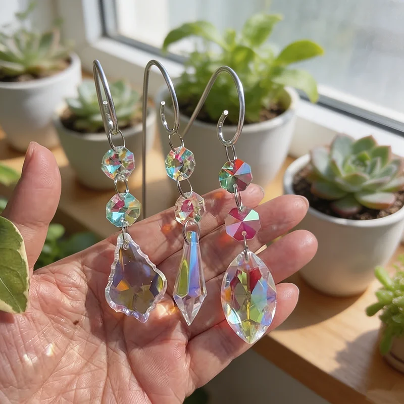 6Pcs Crystal Suncatcher Garden - Crystal Sun Catcher review and price