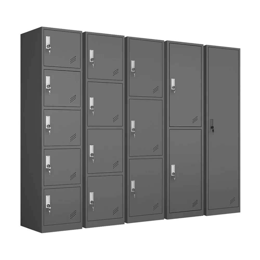 Single Door Assembled Metal Locker with Key Lock Modern Style Eco-Friendly Multifunctional Bedroom School Office and more