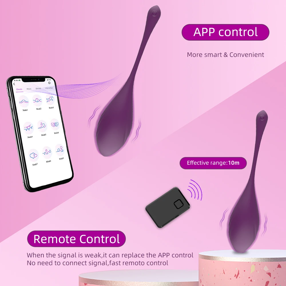 9 Speeds App Control Bluetooth Vibrator Vagina Ball Vibrating Egg Clitoris Stimulation Female Masturbation Sex Toys for Women