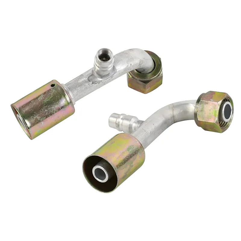 مجموعة تركيب مكيف الهواء عالية الجودة # 8 و # 10 أنثى اورينج Beadlock 90 درجة NS-003